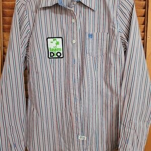 Ladies cinch red white and blue stripes. Already dry cleaned Size small